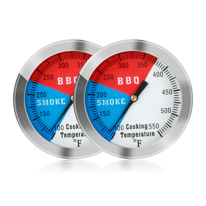 ZOEDO BBQ thermometer with 2-inch dial for precise grill temperature monitoring