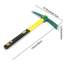 ZOENHOU forged carbon steel head provides lasting durability for tough digging.