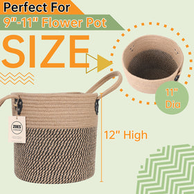 ZOES HOMEWARE boho decor basket adds charm to living spaces