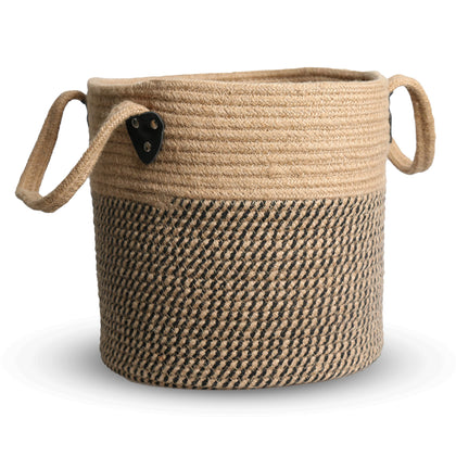 ZOES HOMEWARE jute rope basket 12x12 plant cover for stylish indoor plants