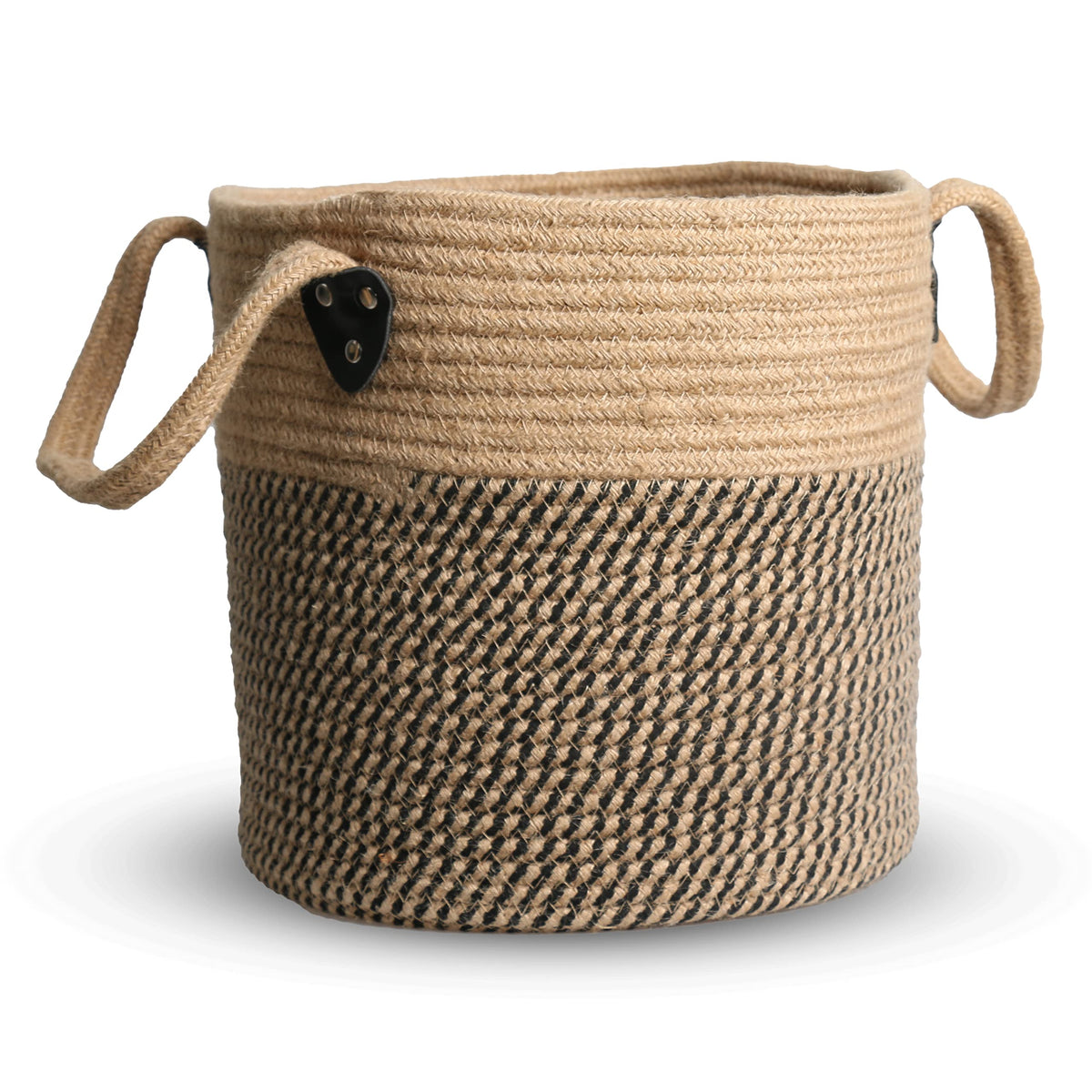 Zoes Homeware jute rope basket close-up weave showing natural texture for planter cover