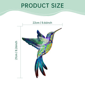 Zoihet 3D color hummingbird wall art adds lifelike motion to outdoor walls