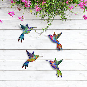 Zoihet easy-hang back-hook hummingbird wall art for quick mounting