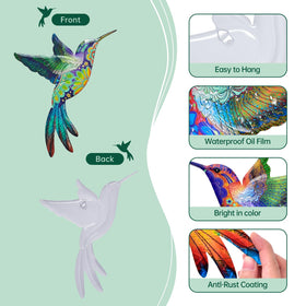 Zoihet waterproof metal hummingbird decor designed for outdoor use