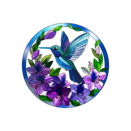 Zoihet metal hummingbird wall art closeup with detailed metalwork and vibrant finish