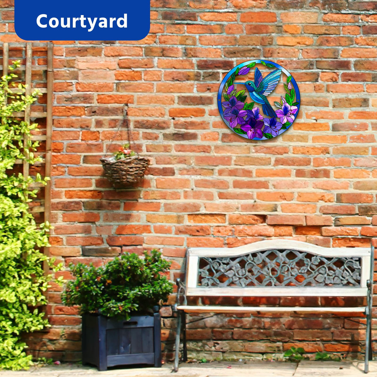 Zoihet durable metal art with waterproof coating withstands weather