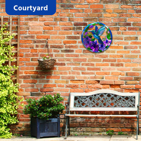 Zoihet durable metal art with waterproof coating withstands weather