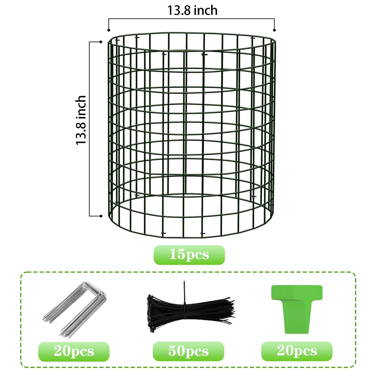 ZOKCC ground stakes securing cages firmly for stable wildlife protection.