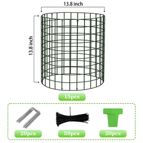 ZOKCC ground stakes securing cages firmly for stable wildlife protection.