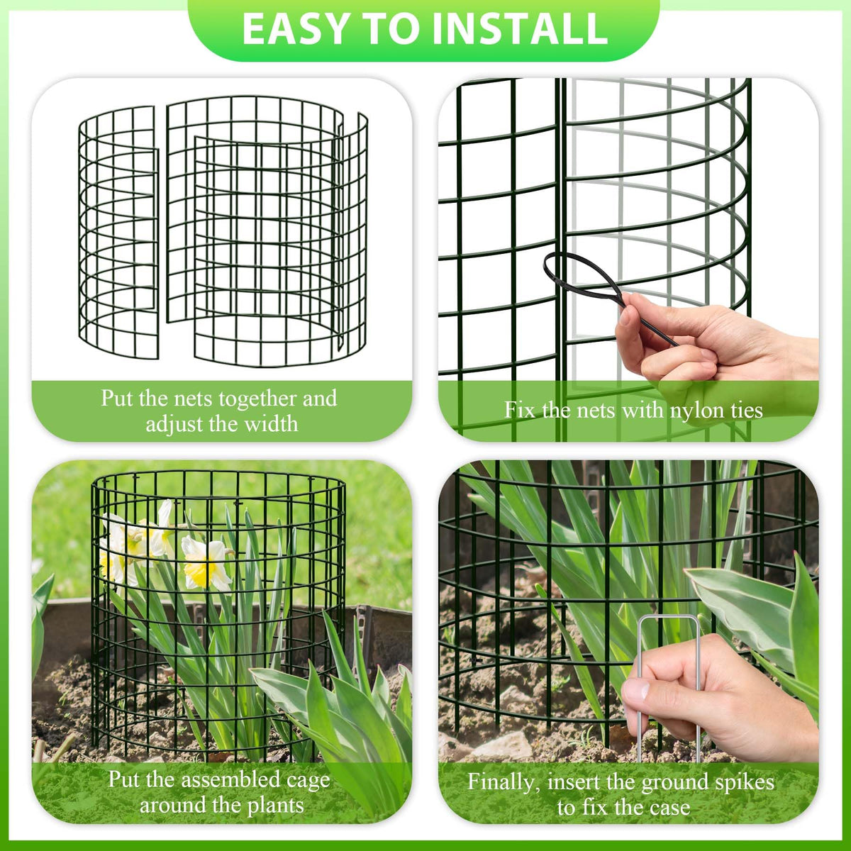 ZOKCC protects vegetables and flowers from rabbits and chipmunks.