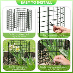 ZOKCC protects vegetables and flowers from rabbits and chipmunks.