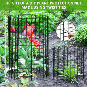 ZOKCC tie bands quickly securing cages with stakes for easy setup.