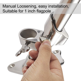 ZOMCHAIN 1in flag pole bracket fits standard poles securely.