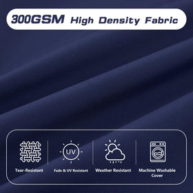 Zonamat navy high-back cushion back panel for sturdy support