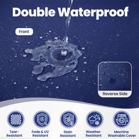 Zonamat removable cover makes cleaning outdoor cushions easy.