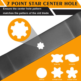 ZONEWO 3-in-1 blade ready for mulching, bagging, and discharge.