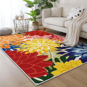 ZonLi outdoor rug with non-slip backing enhances safety on patios