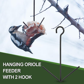Zonon black powder-coated feeder adds modern style to garden