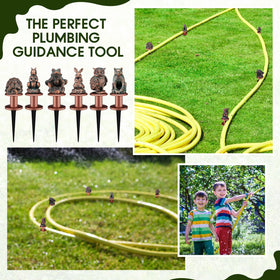 Zonon hose guide with pulley rod design reduces hose dragging.