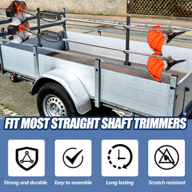 Powder-coated steel Zonon trimmer rack for durable, rust-resistant storage