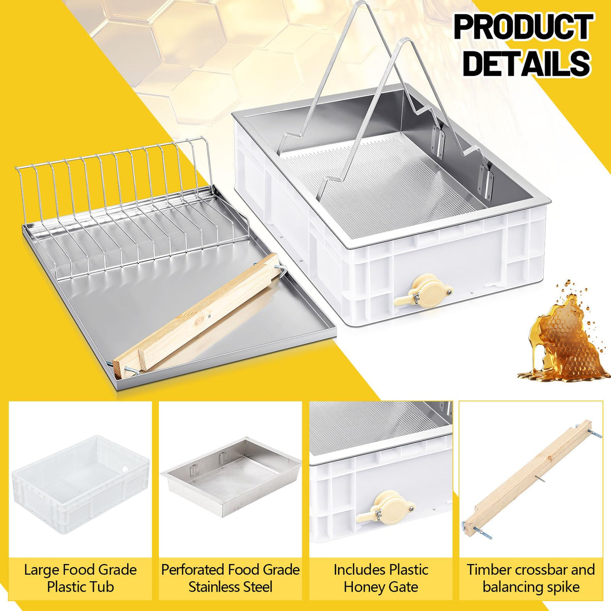 Zonon uncapping station shallow tray with safe materials for quick setup