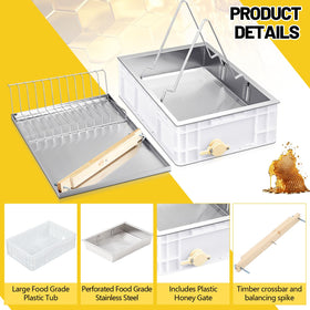 Zonon uncapping station shallow tray with safe materials for quick setup
