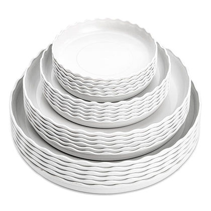 ZOOFOX Wave Saucer 6-inch front view protects surfaces from water and soil spills.
