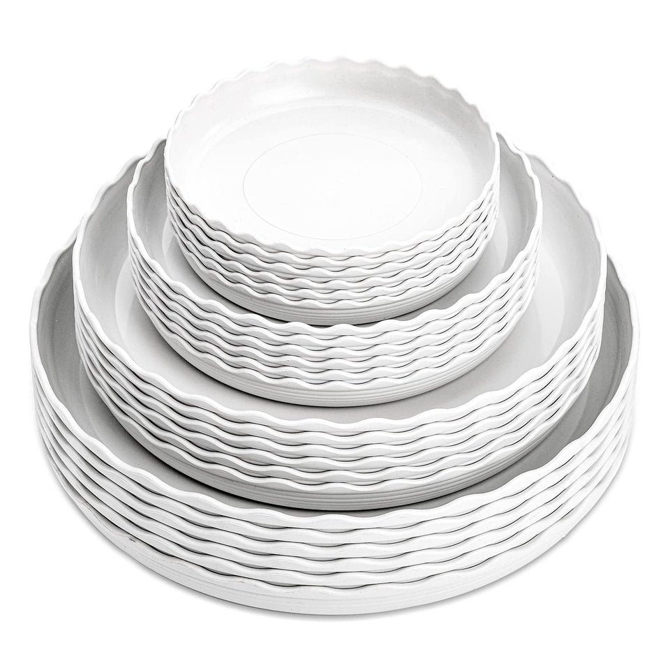 ZOOFOX Wave Saucer 6-inch front view protects surfaces from water and soil spills.