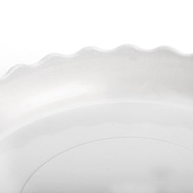 ZOOFOX Wave Saucer 8-inch front view keeps indoor surfaces clean and dry.