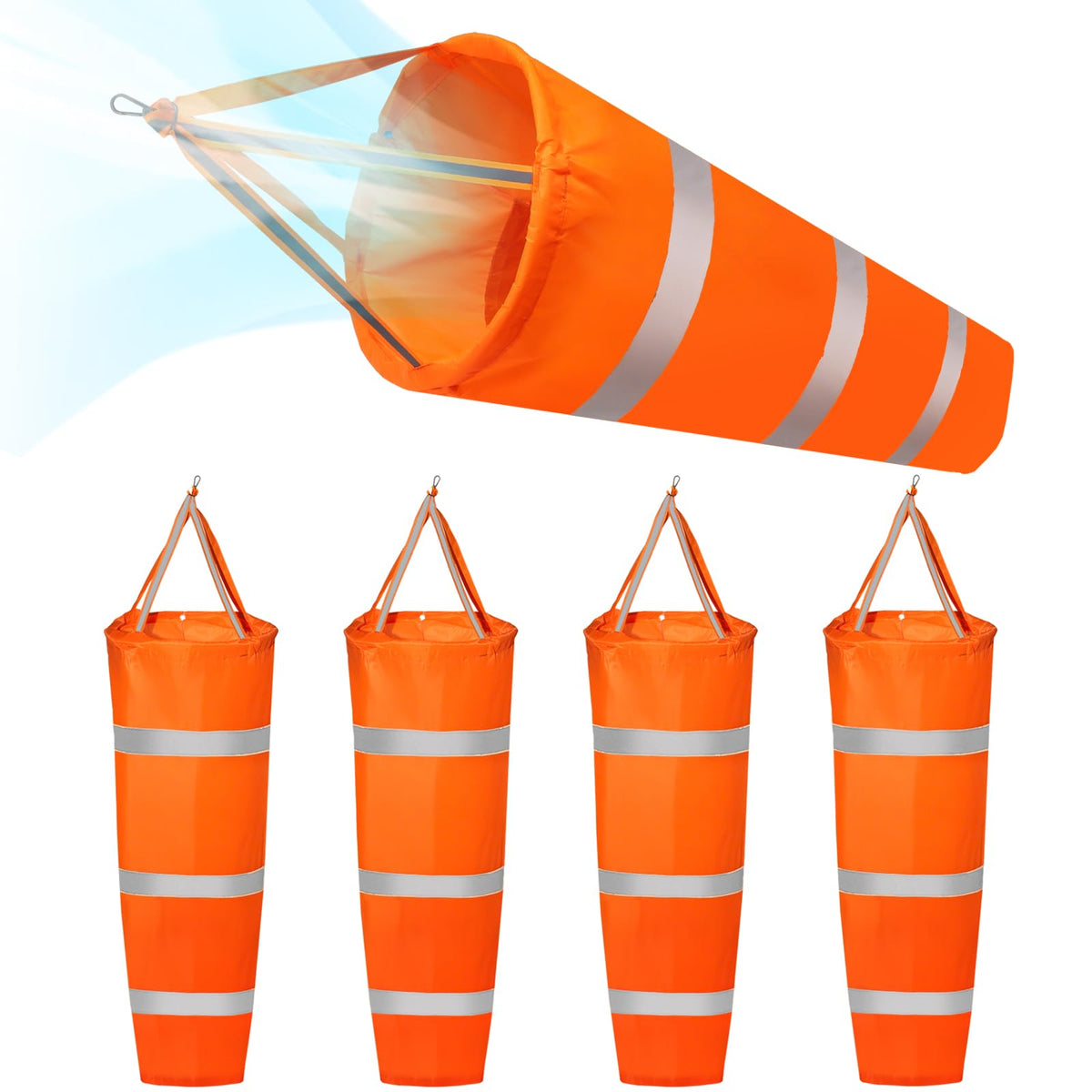 ZOOFOX windsock suitable for airports, runways, and outdoor facilities.