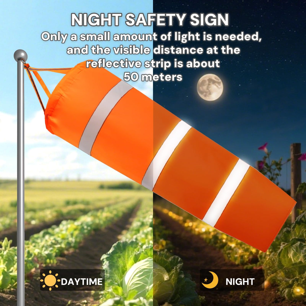 ZOOFOX windsock reflective belt boosts nighttime visibility.
