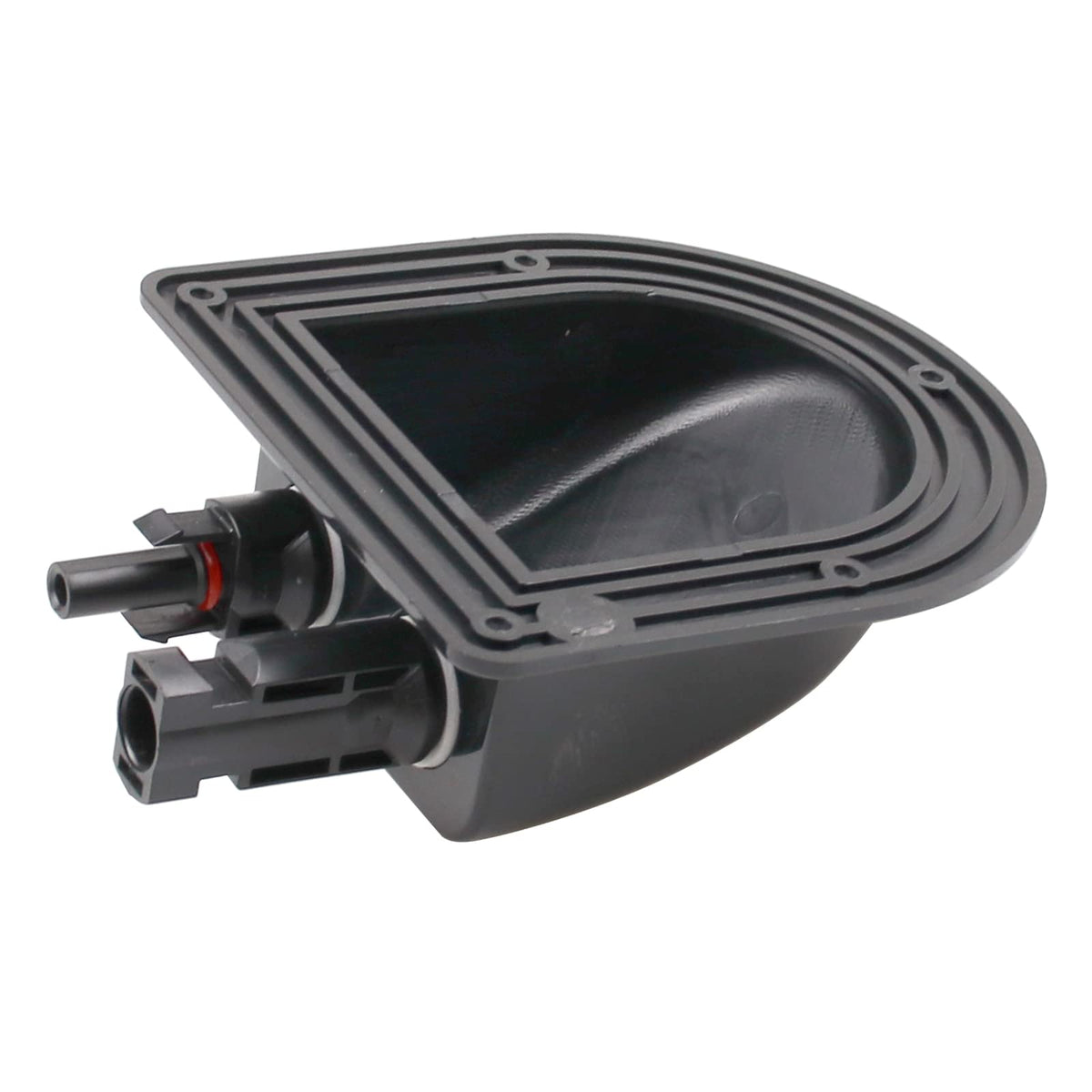 ZOOKOTO black entry gland supports easy installation and weatherproof sealing for mobile solar systems.