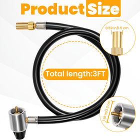 Zookpr 5430 hose outlet attachment provides leak-resistant connection for Coleman stoves.