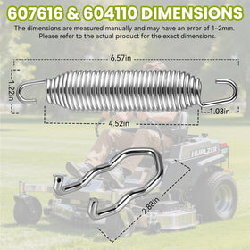 Zookpr 604110 deck idler tension anchor for reliable blade alignment.