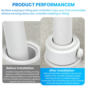 Durable Zookpr pool umbrella stabilizer made from PC/ABS with stainless screws for longevity