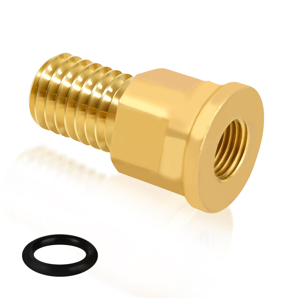 Zookpr Upgraded R0557100 brass pressure gauge adapter for CS/CJ series, durable and reliable.