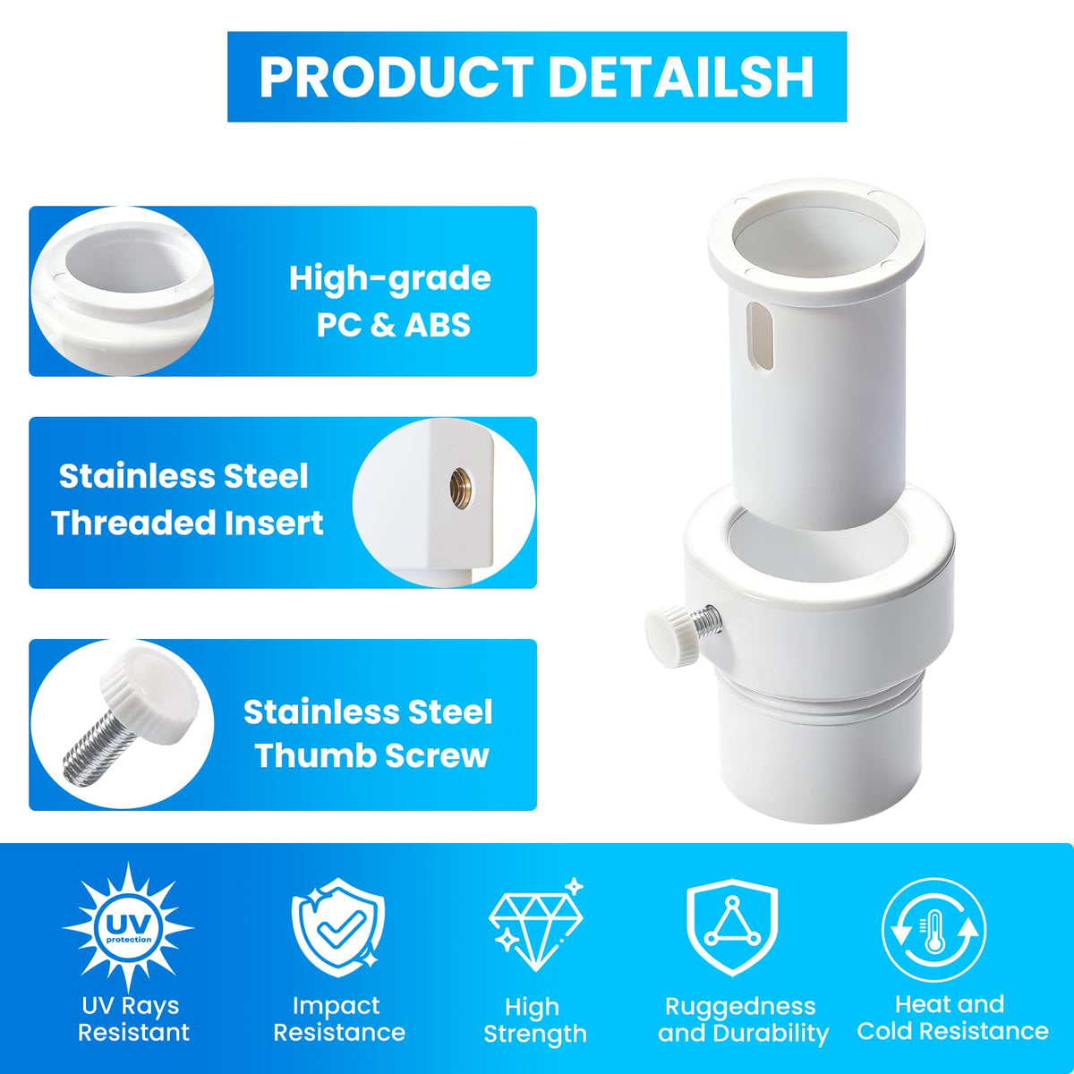 Waterways single-thread sleeve compatibility with Zookpr stabilizer