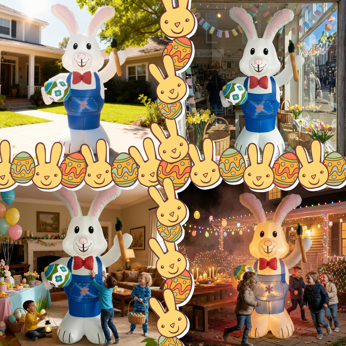 Zoomatooe outdoor yard decoration creates a lively spring focal point.
