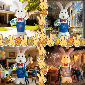 Zoomatooe outdoor yard decoration creates a lively spring focal point.