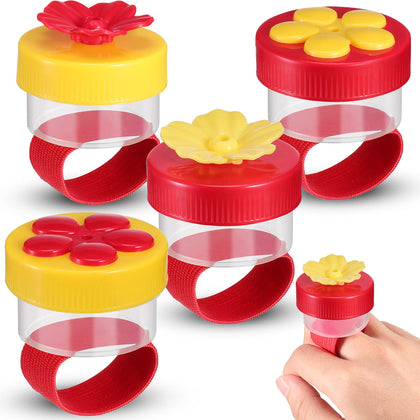 Zopeal hummingbird wrist feeder ring-style for close-to-nature hand feeding