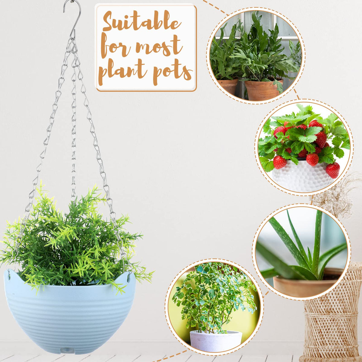 Zopeal pink hanging planter brings color to homes and offices