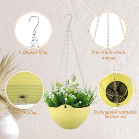Zopeal yellow planter adds bright color with easy watering