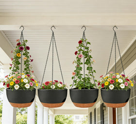 Zople 8-inch hanging planter with a modern design for contemporary decor