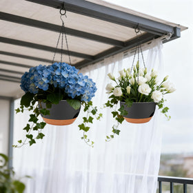 Zople durable eco-friendly plastic planter that resists fading in sun