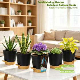 zople durable lightweight plastic planters protect roots and soil