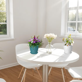 Stackable Zople nursery planters saving space in small rooms.