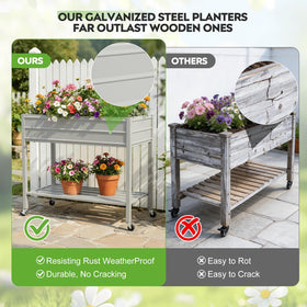 ZORMY 32-inch height reduces bending and knee strain during gardening tasks.