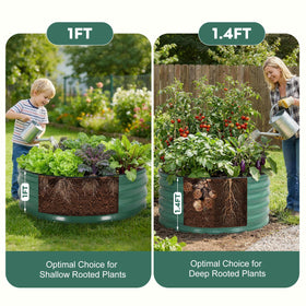 ZORMY circular layout maximizes space for edible crops and ornamentals