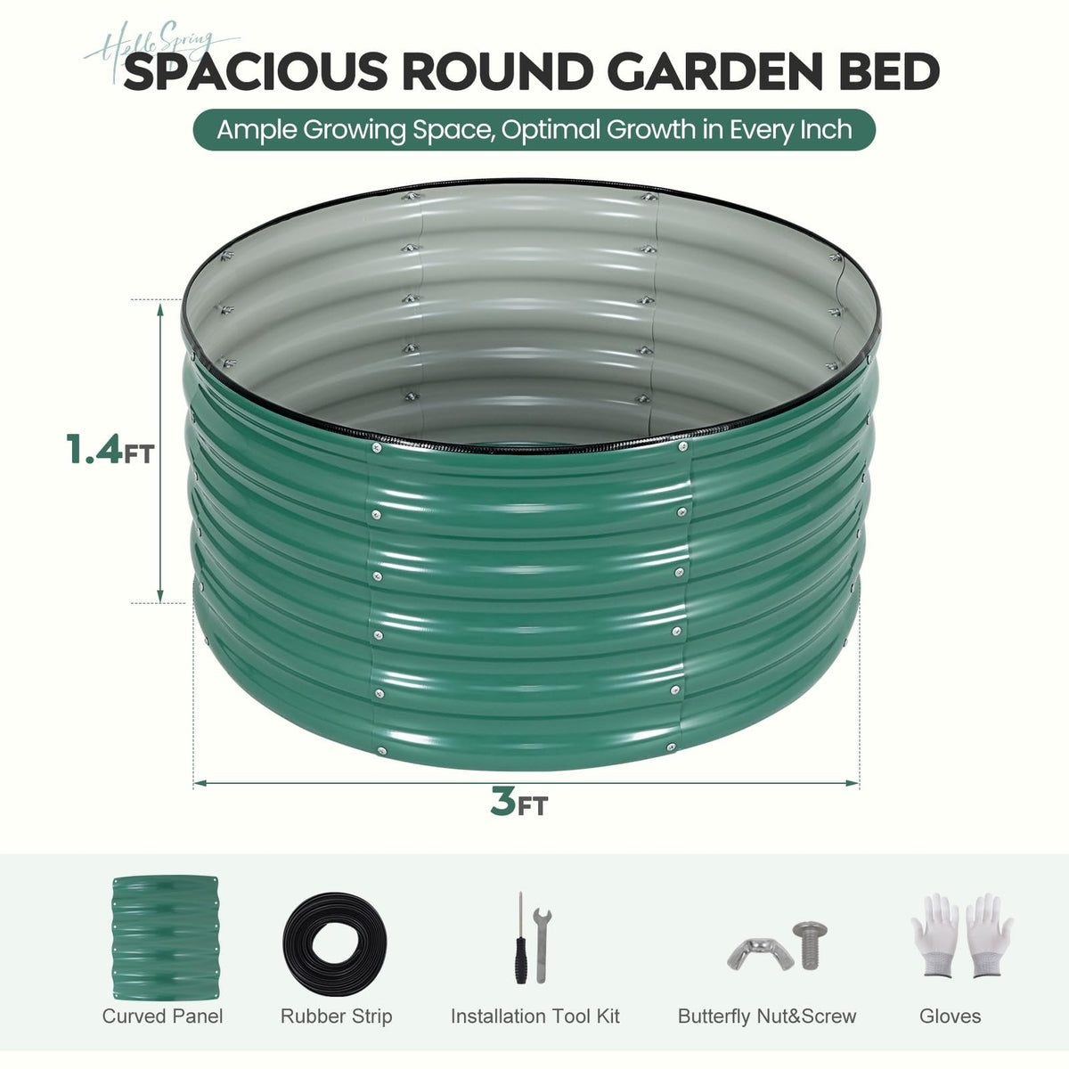 ZORMY open-bottom raised bed improves drainage and root health for thriving plants