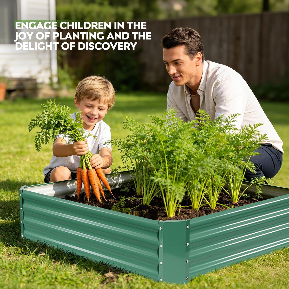 ZORMY durable steel outdoor garden bed withstands weather